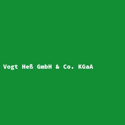 Vogt Heß GmbH &amp; Co. KGaA