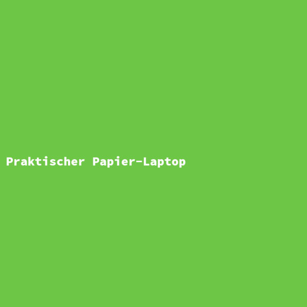 Praktischer Papier-Laptop