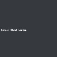 Kühner Stahl-Laptop