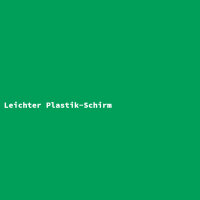 Leichter Plastik-Schirm