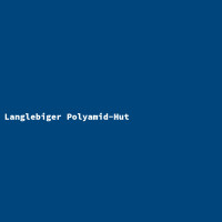 Langlebiger Polyamid-Hut