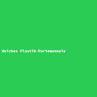 Weiches Plastik-Portemonnaie