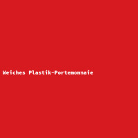 Weiches Plastik-Portemonnaie