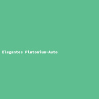 Elegantes Plutonium-Auto